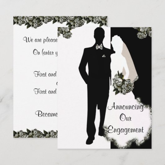 Verlovingskaarten Aankondiging (Voorkant / Achterkant)