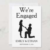 Verlovingskaarten voor de aankondiging van de verl (Voorkant)