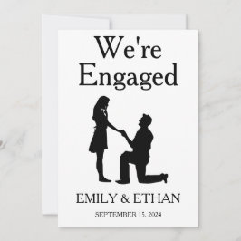 Verlovingskaarten voor de aankondiging van de verl