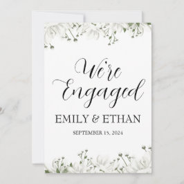 Verlovingskaarten voor de aankondiging van de verl