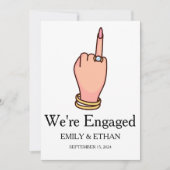 Verlovingskaarten voor de aankondiging van onze ve (Voorkant)