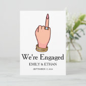 Verlovingskaarten voor de aankondiging van onze ve (Staand voorkant)