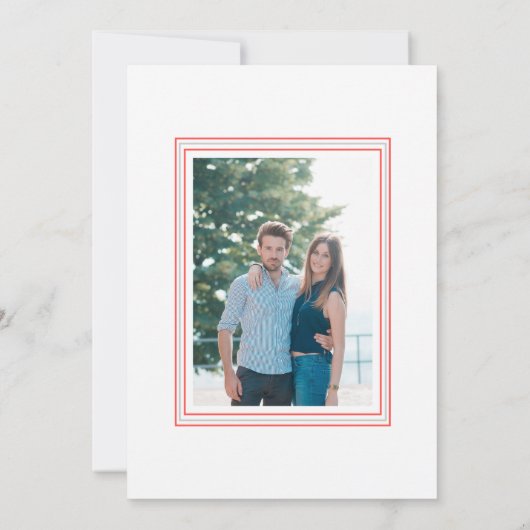 Verlovingskerstkaart, Kerst datum bewaren Save The Date (Achterkant)