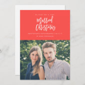 Verlovingskerstkaart, Kerst datum bewaren Save The Date (Voorkant / Achterkant)