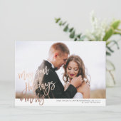 Verlovingskerstkaart, Kerstkaart met datum aankond Save The Date (Staand voorkant)