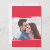 Verlovingskerstkaart, Kerstkaart met datum aankond Save The Date (Achterkant)