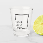 Verlovingsmoderne unieke aangepaste verjaardagslog shot glas (Voorkant)