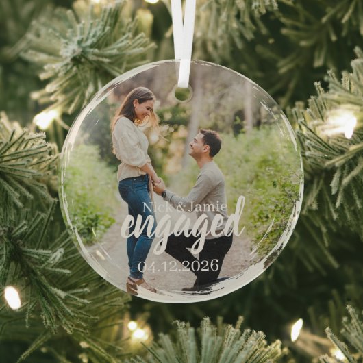 Verlovingsornament  glas ornament (Insitu)