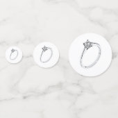Verlovingsring met diamant confetti (Voorkanten)