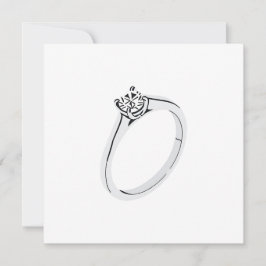 Verlovingsring met diamant kaart