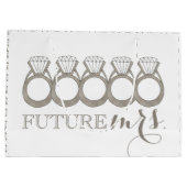 Verlovingsring met diamant voor de toekomstige bru groot cadeauzakje (Achterkant)