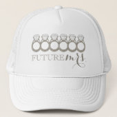 Verlovingsring met diamant voor de toekomstige bru trucker pet (Voorkant)