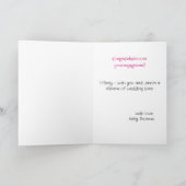 Verlovingsring Roze Groet tonen Kaart (Binnen)