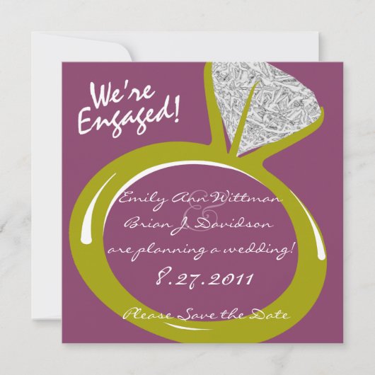 Verlovingsring /Save the Date Save The Date (Voorkant)