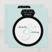 Verlovingsring Save the Date Uitnodigingen (Voorkant / Achterkant)