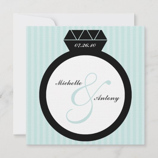 Verlovingsring Save the Date Uitnodigingen (Voorkant)