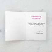 Verlovingsring tonen Afro-Amerikaanse groet Kaart (Binnen)