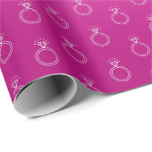 Verlovingsring Trouwheet Roze Inpakpapier (Rol Hoek)