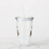 Verlovingsring van diamant goud acryl drinkbeker (Links)