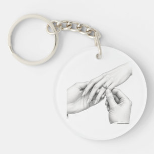 Verlovingsring Voorstel Handen Merchandise Sleutelhanger