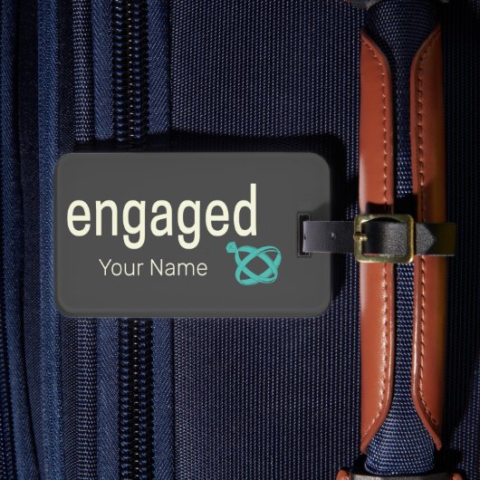 Verlovingsringen Koppels vrijgezellenfeest of Trou Bagagelabel (Voorkant Insitu 4)