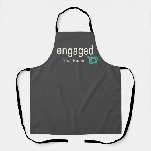 Verlovingsringen Koppels vrijgezellenfeest of Trou Schort (Voorkant)