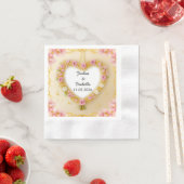 🌸 Verlovingsservetten Aangepaste Naam Servet (Insitu)