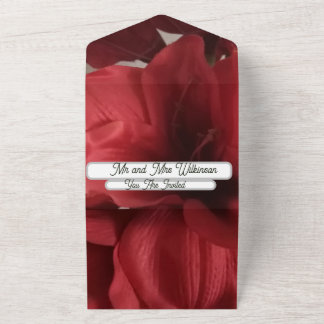 Verlovingsuitnodiging Feest Amaryllis Foto All In One Uitnodiging