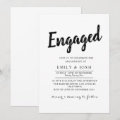 Verlovingsuitnodiging  kaart (Voorkant / Achterkant)