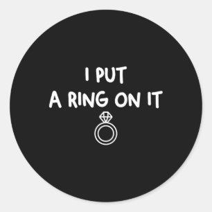 Verlovingsvoorstel Vriend Aan Verloofde Toekomstig Ronde Sticker
