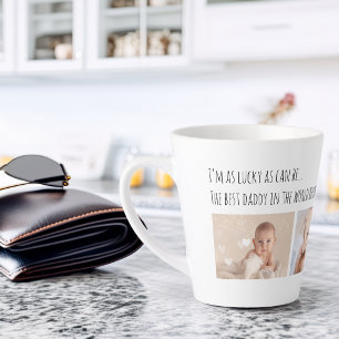 Verluchte Vaderdag Beste Papa Foto's op Maat Latte Mok