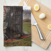 Vermaak over het oude huis theedoek (Quarter Fold)