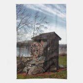 Vermaak over het oude huis theedoek (Verticaal)