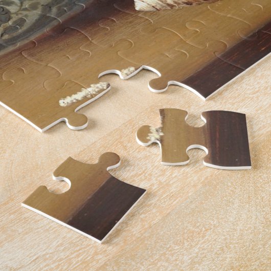 Vermaakt met Oysters... Flemish Art Jigzaag Puzzle Legpuzzel (Zijkant)