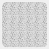 vermaasd ontwerp vierkante sticker (Voorkant)