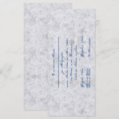 Vermählung Einladung zur Hochzeit Bekanntgabe (Voorkant / Achterkant)