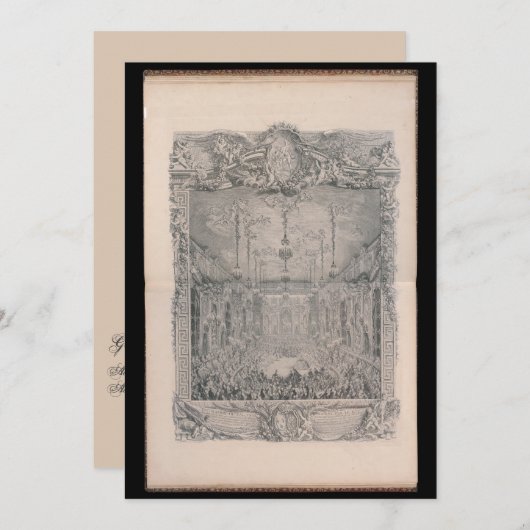 Vermählung – Gestaltbare Einladung zur Hochzeit Kaart (Voorkant / Achterkant)