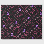 Vermakelijk sinds 1945 80ste verjaardag cadeaupapier (Vlak)