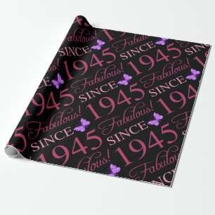 Vermakelijk sinds 1945 80ste verjaardag cadeaupapier
