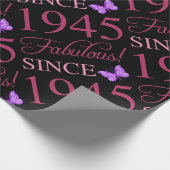 Vermakelijk sinds 1945 80ste verjaardag cadeaupapier (Hoek)