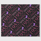 Vermakelijk sinds 1955 70ste verjaardag cadeaupapier (Vlak)