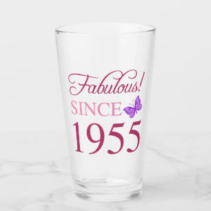 Vermakelijk sinds 1955 70ste verjaardag glas