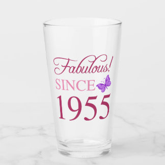 Vermakelijk sinds 1955 70ste verjaardag glas