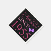 Vermakelijk sinds 1955 70ste verjaardag servet (Hoek)