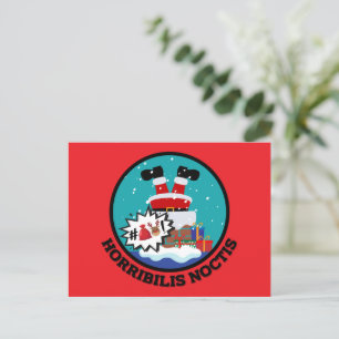 Vermakelijke Santa Claus Horribilis Noctis Feestdagenkaart