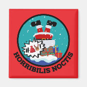 Vermakelijke Santa Claus Horribilis Noctis Magneet (Voorkant)