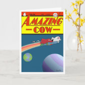 VERMAKKELIJKENDE KOE KAART (Gele Bloem)