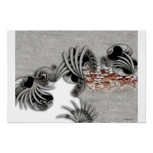 "Vermeende beweging", glanzend Poster (Voorkant)