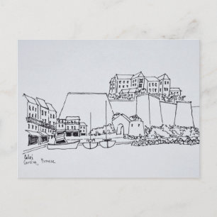 Vermeende stad Calvi   Corsica, Frankrijk Briefkaart