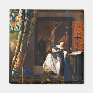 Vermeer - Allegory van de katholieke geloofsovertu Magneet